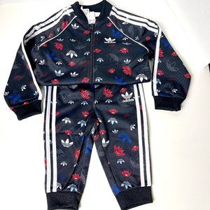 Adidas Infant Trefoil All Over Print Track Suit